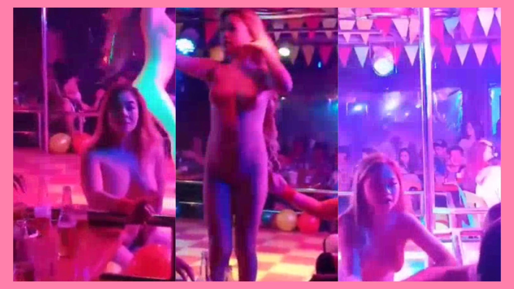 dalaga naghubad sa club