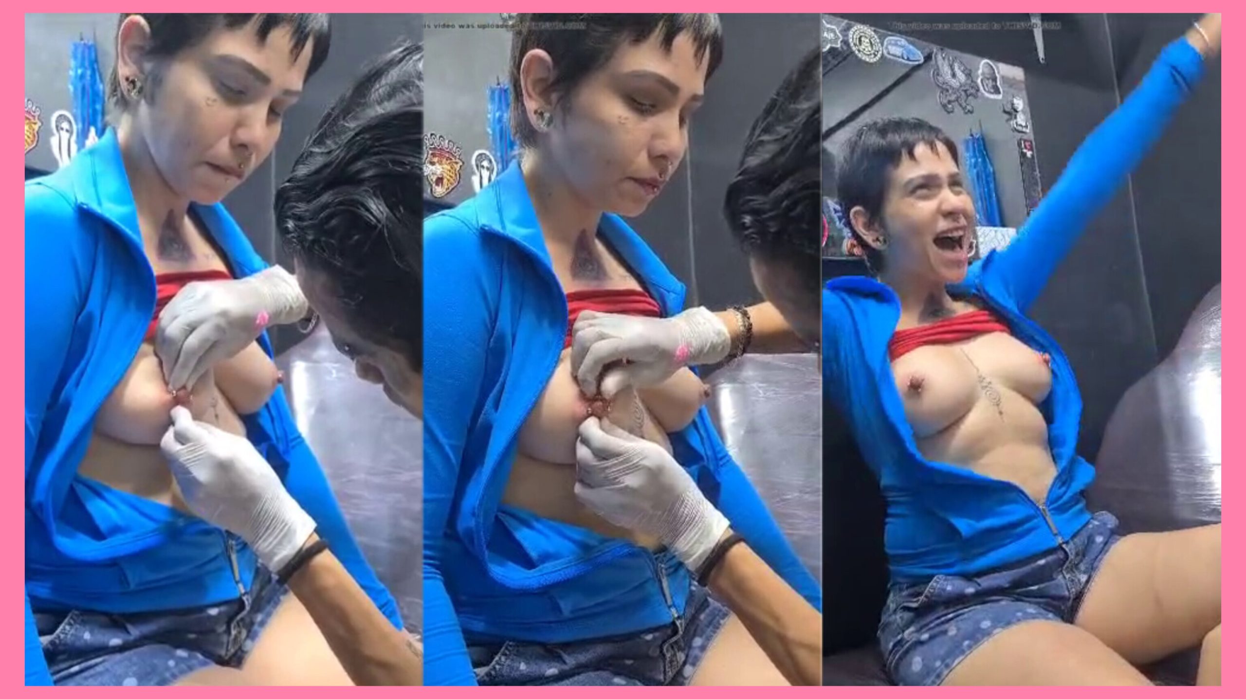 nagpapiercing si ate sa dede